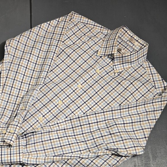 Peter Millar Other - Peter Millar Men’s Plaid Button Down Shirt Medium Cotton Easy Care